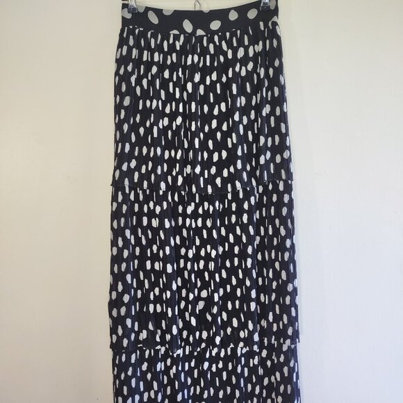 Fame and Partners Boho Tiered Maxi Skirt Polka Dots Elegant Chic - US Size 0 EUC - Picture 4 of 11